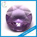 New style fashion round cut faceted gems glass